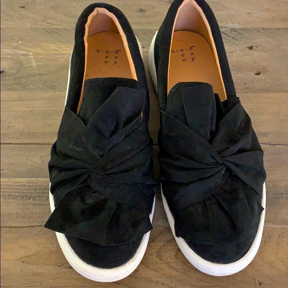 Lightly worn slip on sneakers